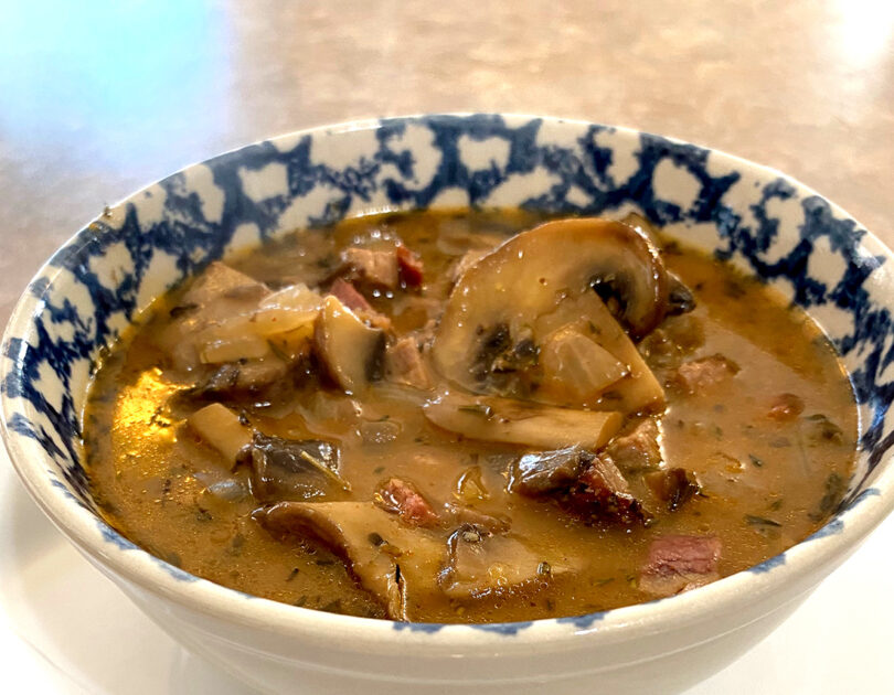 Hungarian Mushroom Beef soup