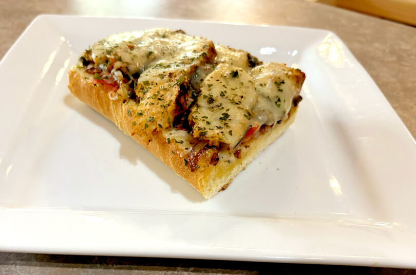 garlic bread and chicken